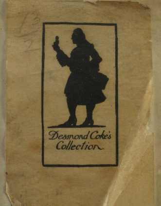 provenance from Desmond Coke collection