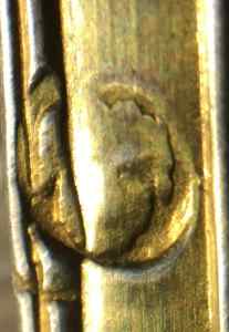 mark on the  spoons
