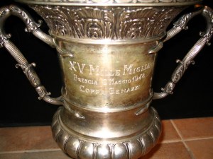 Mille Miglia 1948 race trophy dedication