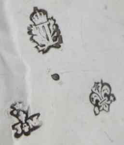 marks on French silver chocolate pot