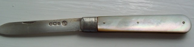silver fruit knife