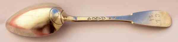 silver spoon hallmarked Nizza 1803/1809