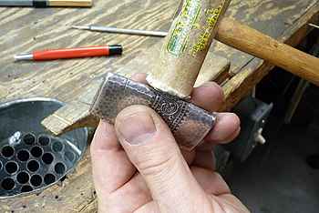 Jeffrey Herman restoring a sterling match safe