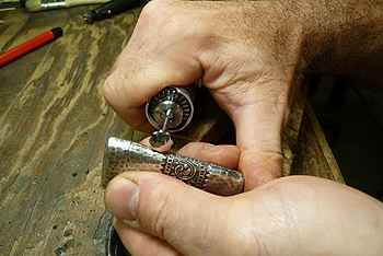 Jeffrey Herman restoring a sterling match safe