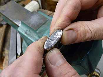 Jeffrey Herman restoring a sterling match safe