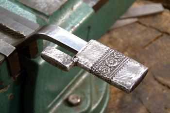 Jeffrey Herman restoring a sterling match safe