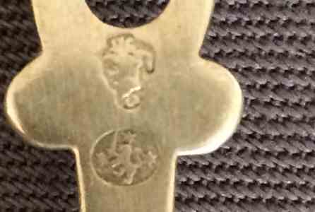 Italian silver teaspoon mark