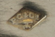 French silver mustar pot: mark