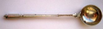 French silver spoon