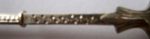 French silver spoon: detail