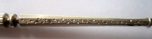 French silver spoon: detail