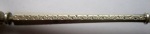 French silver spoon: detail