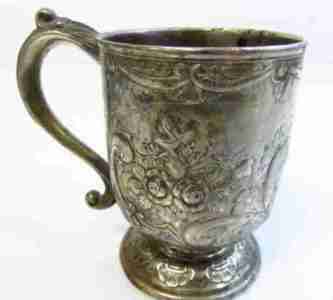 silverplate cup Corbell & Co