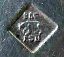 BMF middle-quality silver-plated (Alpacca-Silber II) hollow ware marks: c.1880 - 1927