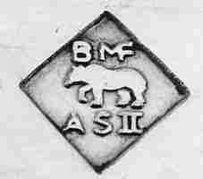 BMF middle-quality silver-plated (Alpacca-Silber II) hollow ware marks: 1927 - 1938