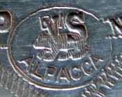 BMF hollow ware produced from pure Alpacca mark: 1887 - 1891