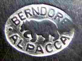 BMF hollow ware produced from pure Alpacca mark: 1927 - 1938
