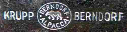BMF hollow ware produced from pure Alpacca mark: 1938 - c.1945