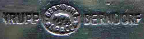 BMF hollow ware produced from pure Alpacca mark: 1938 - c.1945