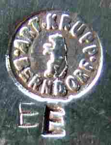 BMF branch in Esslingen, Germany, silver-plated hollow ware mark: c.1927