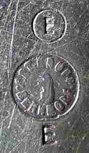 BMF branch in Esslingen, Germany, silver-plated hollow ware mark: c.1927