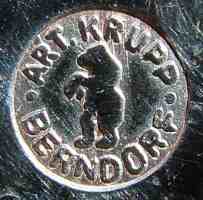 BMF branch in Esslingen, Germany, silver-plated hollow ware mark: c.1938