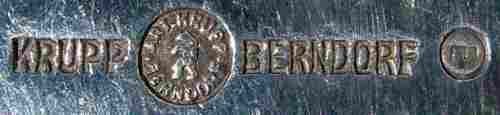 BMF branch in Esslingen, Germany, silver-plated hollow ware mark: 1938 - 1945