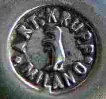 BMF branch in Milan, Italy, silver-plated hollow ware mark: c.1920 - 1927