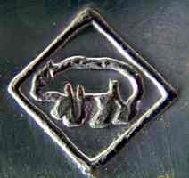 BMF branch in Milan, Italy, silver-plated hollow ware mark: after c.1955