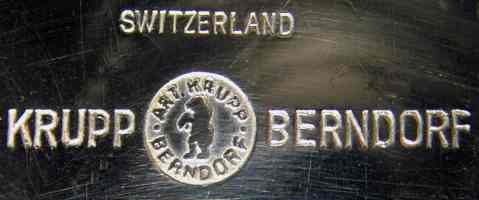 BMF branch in Luzern, Switzerland, silver-plated hollow ware mark: 1938