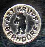 BMF branch in Luzern, Switzerland, silver-plated hollow ware mark: 1938