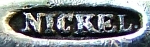 The mark NICKELIDE used by Bohrmann's factory