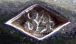 cutlery pieces made at B.Bohrmann/B.Bohrmann Nachfolger factory: two last digits of the production year