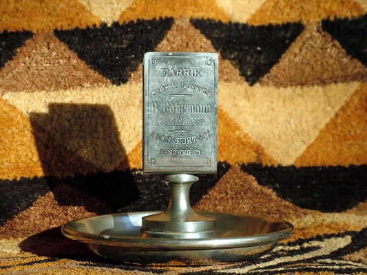 An ashtray - advertisement of B.Bohrmann Nachfolger Company (after 1889)