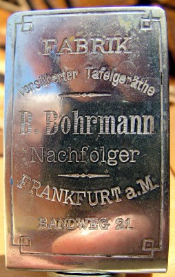 An ashtray - advertisement of B.Bohrmann Nachfolger Company (after 1889)