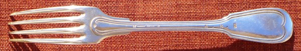 silver-plated fork issued in 1869 by Theodore Henry company