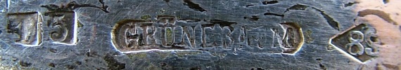 Bohrmann company silver-plated HOLLOW WARE, mark c.1887 - 1895
