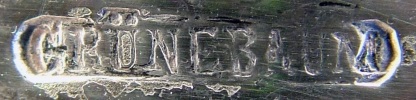 Bohrmann company silver-plated HOLLOW WARE, mark c.1887 - 1895