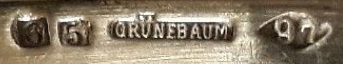 Bohrmann company silver-plated HOLLOW WARE, mark 1895 - 1899