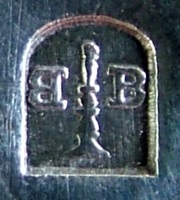 Bohrmann company non-silvered HOLLOW WARE, mark c.1887 - 1899