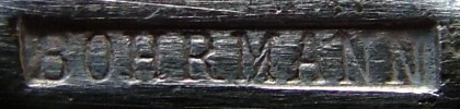 Bohrmann company silver-plated CUTLERY, mark c. 1895 - 1899