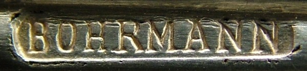 Bohrmann company non-silvered CUTLERY, mark c.1887 - 1895