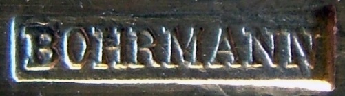 Bohrmann company non-silvered CUTLERY, mark c. 1895 - 1899