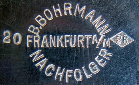 Bohrmann company silver-plated HOLLOW WARE, mark 1899 - 1930