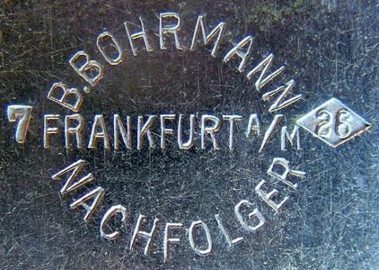 Bohrmann company silver-plated HOLLOW WARE, mark 1899 - 1930