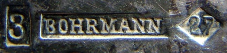 Bohrmann company SMALL items of silver-plated HOLLOW WARE, mark 1899 - 1930