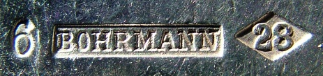 Bohrmann company SMALL items of silver-plated HOLLOW WARE, mark 1899 - 1930