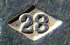 Bohrmann company SMALL items of silver-plated HOLLOW WARE, mark 1899 - 1930