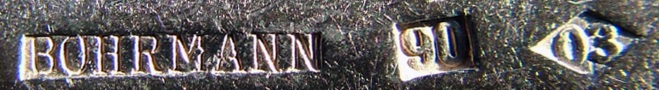 Bohrmann company silver-plated CUTLERY, mark 1899 - 1930