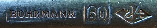 Bohrmann company silver-plated CUTLERY, mark 1899 - 1930